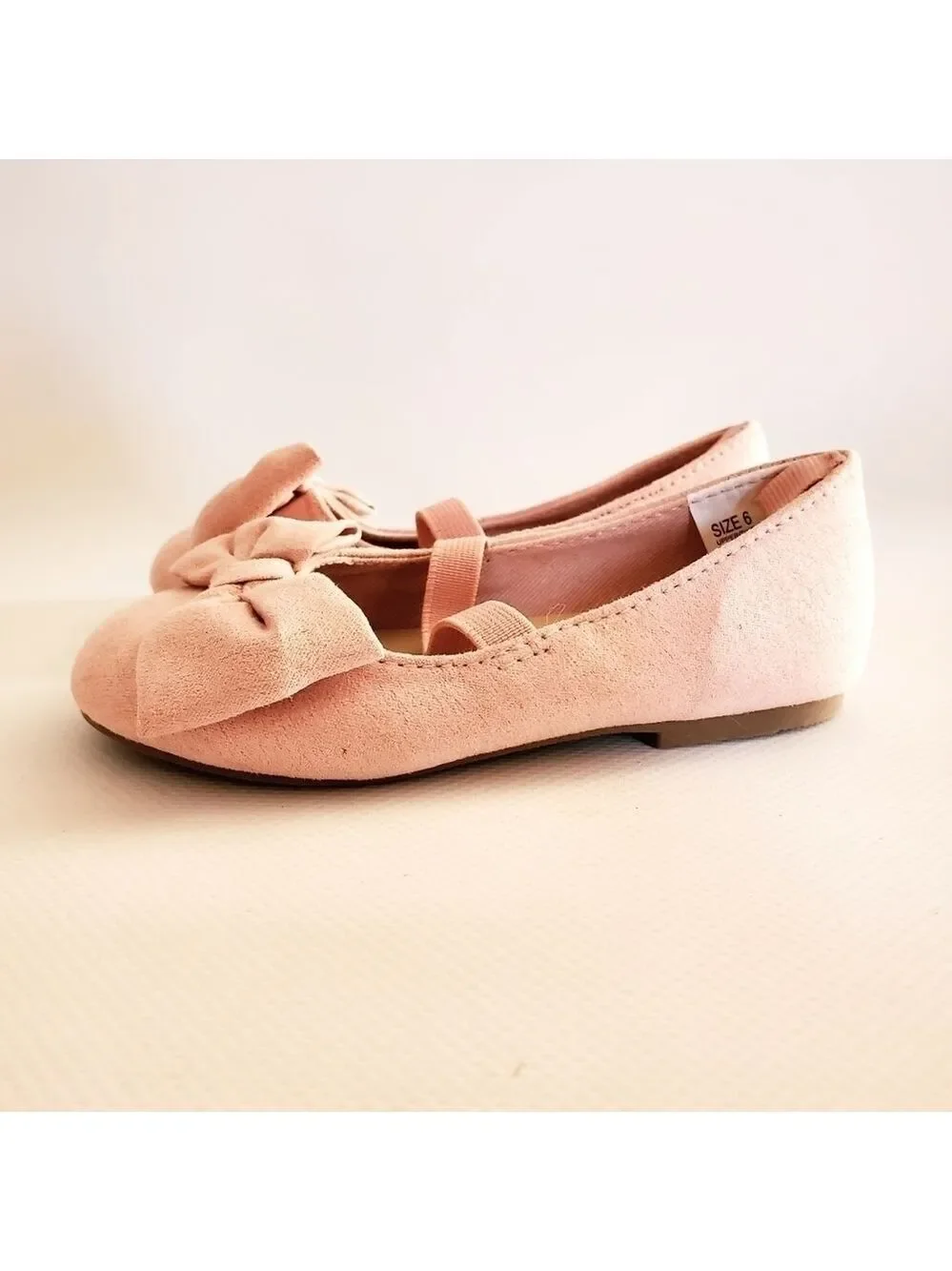 Gymboree Girls Bow Flats Pink Size 6 NWOT